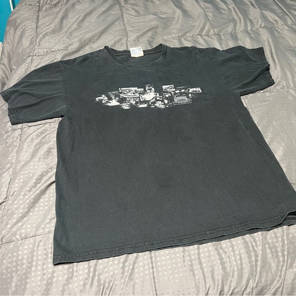 FAIR DISCOLORED Hanson Underneath Tour Photo Collage Black Shirt Size Medium - Picture 1 of 11